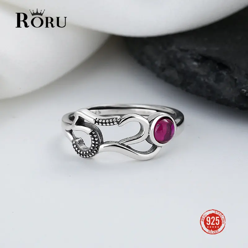 

Original 925 Sterling Silver Rings Romantic 520 Digital Garnet Setting Gifts for Girlfriend Forefinger Fine Jewelry Party Gifts