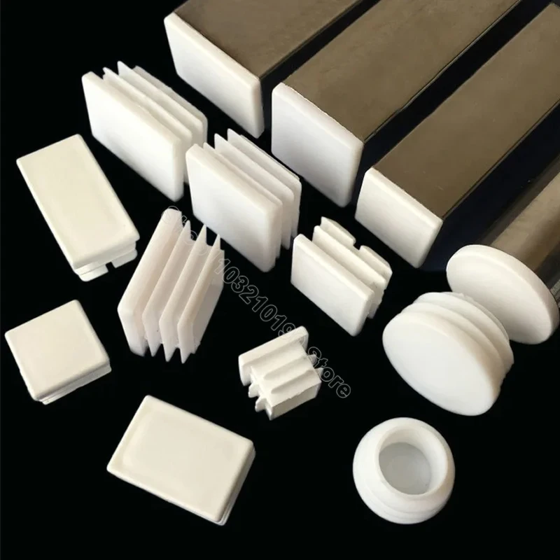 Pipe End Cap Rectangle/Square Plastic Blanking 10x20mm to 200x200mm for Steel table Leg Feet Pad pipe end cap table foot pad table leg tips silicone rubber caps rubber caps silicone rubber plugs floor protector caps