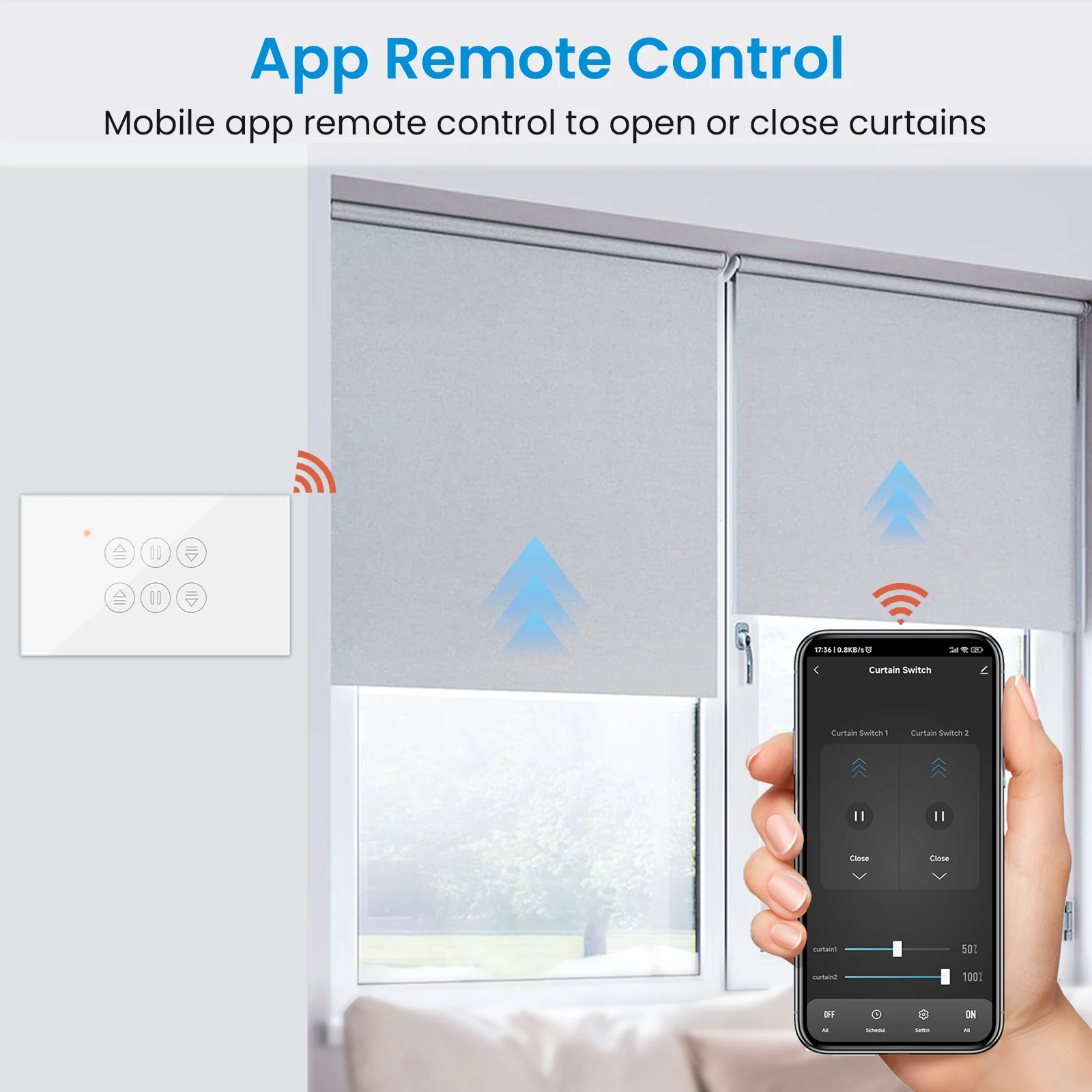 LoraTap Tuya ZigBee 3.0 관형 모터 용 미국 이중 커튼 스위치 백분율 Google Alexa 음성 제어 홈 어시스턴트 DIY