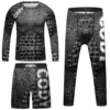 Cody Jiu Jitsu T-shirt For Kid MMA Shorts Bjj Rashguard Kids 4pcs/set Boy Boxe kickboxing Mma Compression Clothing Children Suit 2