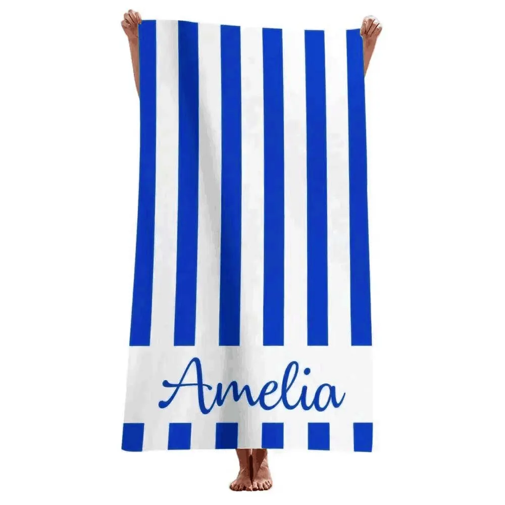 Personalized Striped Beach Towels 2 | Personalized Striped Beach Towels 2