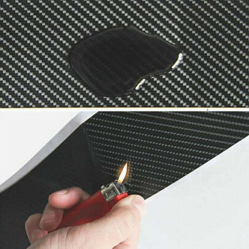 Car Rear Bumper Sticker Carbon Fiber Protective Pad Anti-Scratch Cover Edge Board Scuffproof Decal Strip 90cm car stickers carbon fiber sticker car bumper sticker carbon fiber car stickers car bumper strip car bumper protector