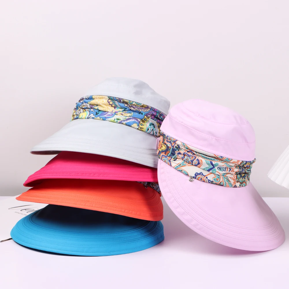Cappello Da Sole In Paglia Floreale Per Donna – Modello Pescatore Pieghevole Con Tesa Flessibile E Sottogola Regolabile – Protezione UV UPF50+ - 2