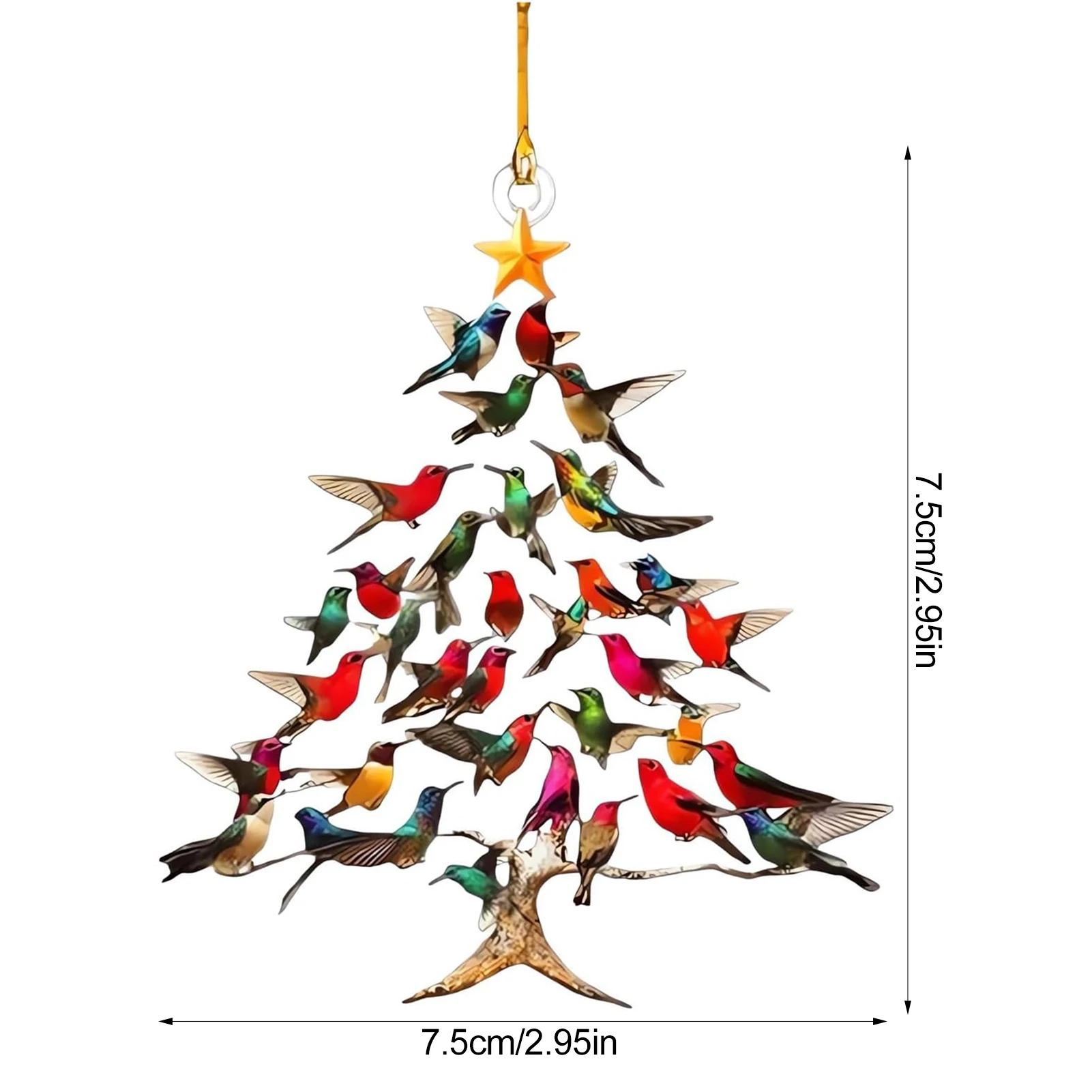 Hummingbird Christmas Tree Ornament 6