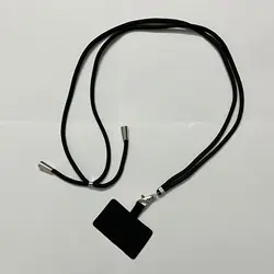 Universal Adjustable Detachable Phone Lanyard Strap - Mobile Chain Accessory (Black)