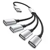 USB2.0 1 to 2/4/3 Splitters USB2.0 Male to Female Hubs Extension Cable Dropship 4