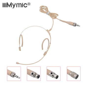 전문 헤드셋 마이크, 젠하이저 슈어 AKG 바디팩, 3.5mm 잠금, 4 핀, 3 핀 콘덴서, 헤드웨어 마이크, 두꺼운 케이블