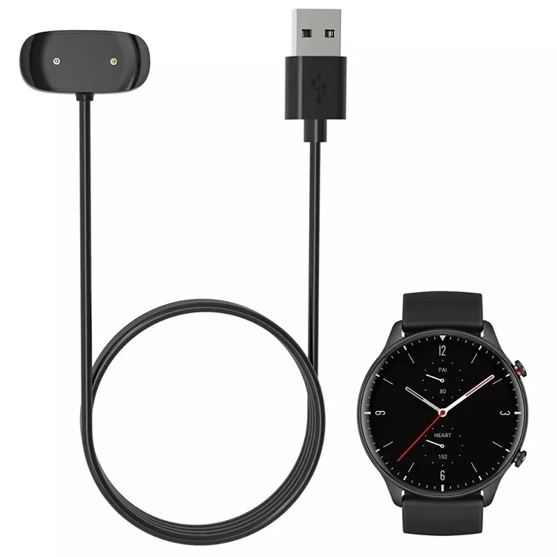 Зарядный адаптер для док-станции умных часов, USB-кабель для зарядки, магнитный шнур для Huami Amazfit Bip U/GTR2/GTR 2e/GTS2/Pop Pro/Zepp E
