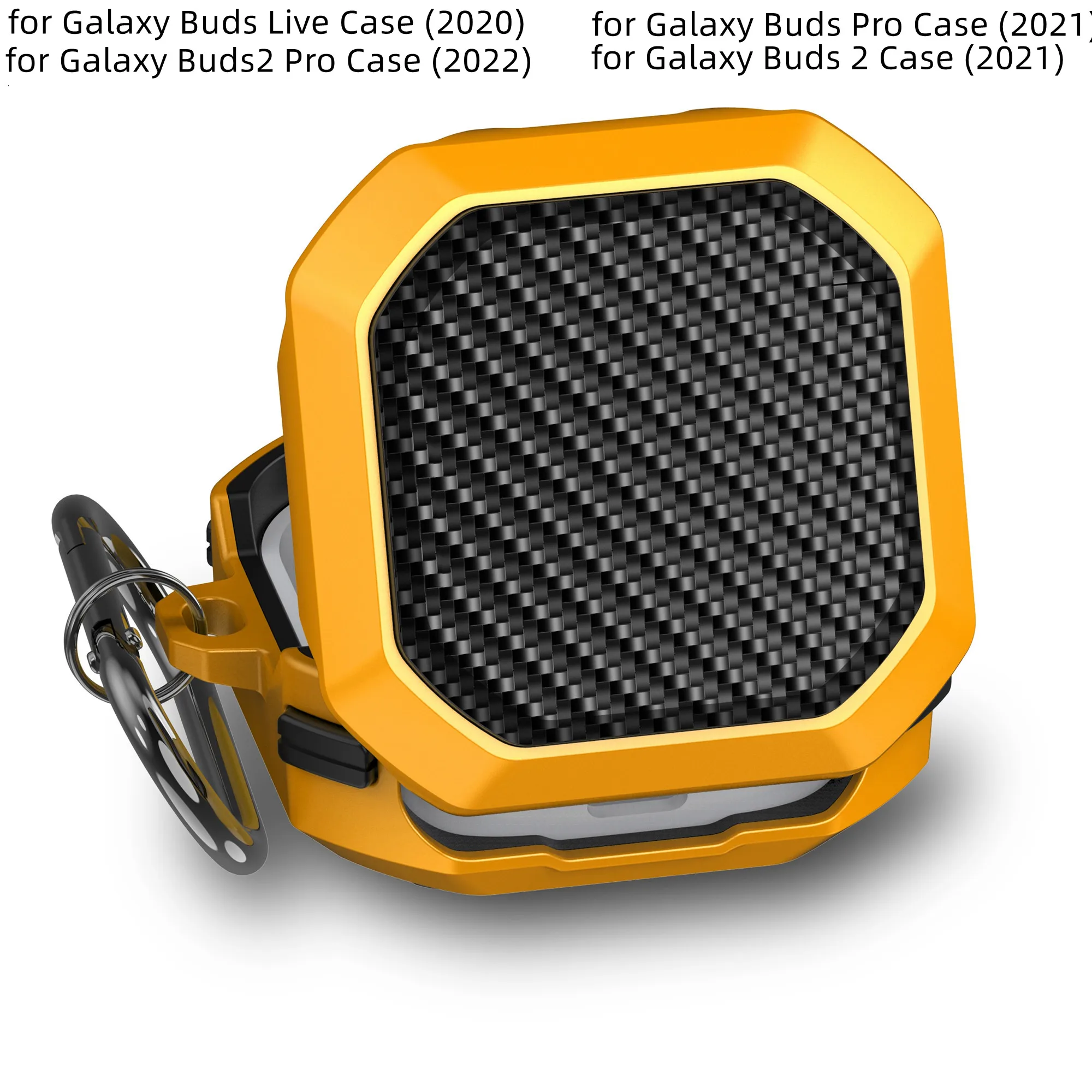 Per Samsung Galaxy Buds Live/Buds Pro Case Armor Carbon Brasatura Auricolari Cover Per Galaxy Buds 2/Buds 2Pro Custodia In Fibra Di Carbonio