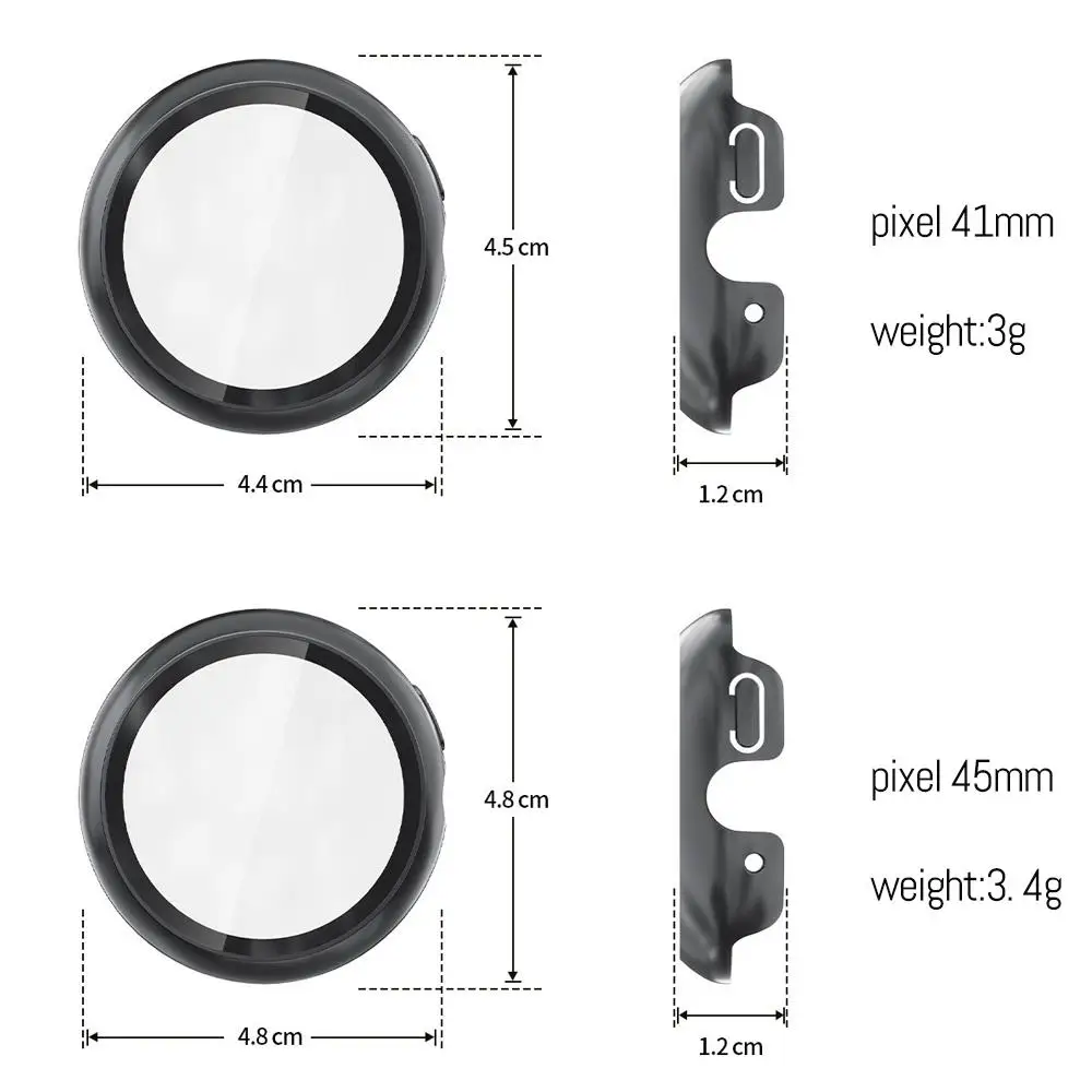 All-Around Tempered Glass Screen Protector Cover with Bumper