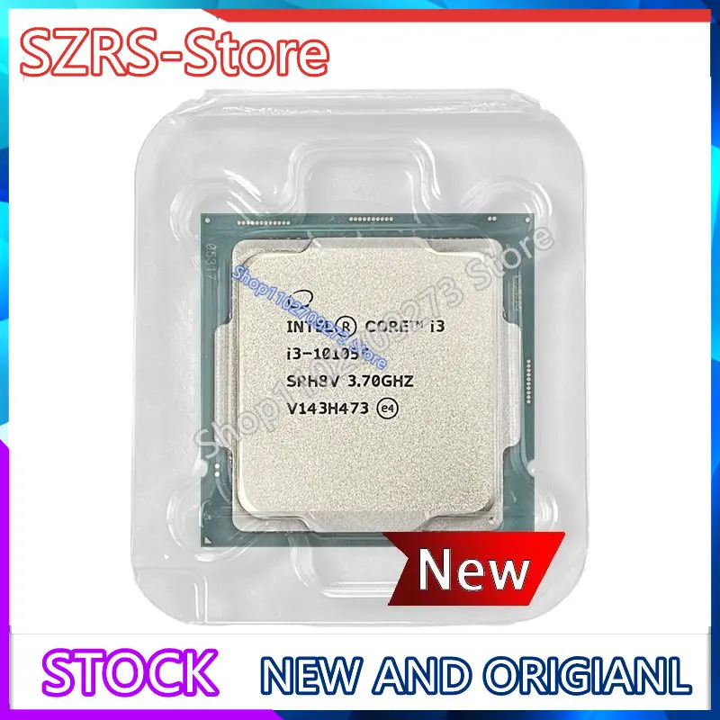 

Int @ l Core i3-10105F Новый i3 10105F 3,7 ГГц четырехъядерный восьмипоточный Новый ЦПУ процессор L3 = 6M 65 Вт LGA1200