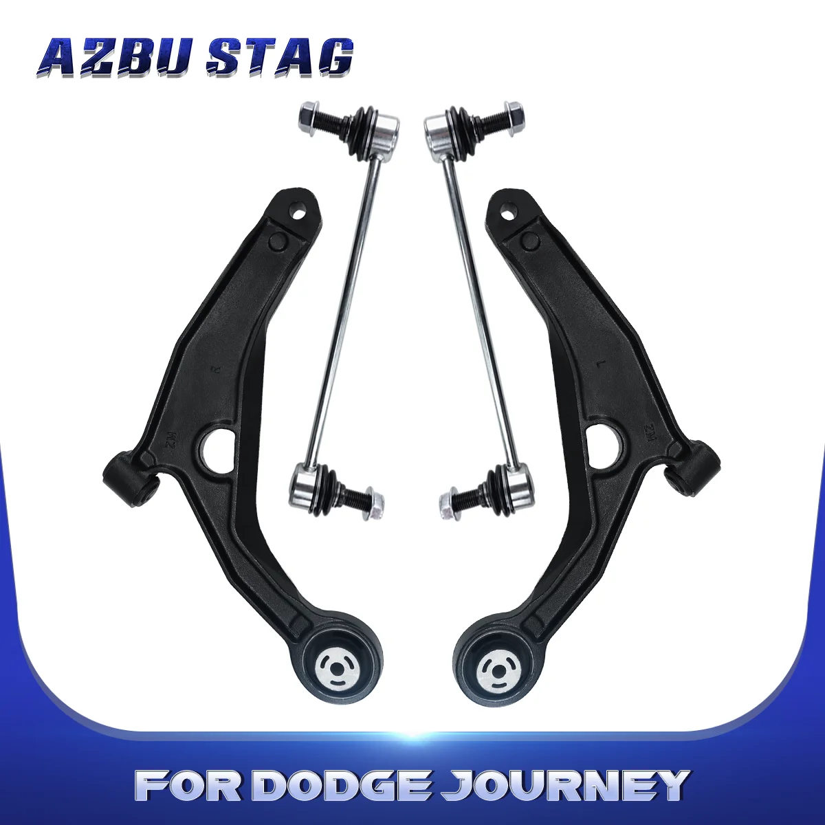 

AzbuStag 4Pcs Front Lower Left Right Control Arm Sway Bar Link Suspension for DODGE JOURNEY 2009 2010 2011 2012 2013 2014 2015