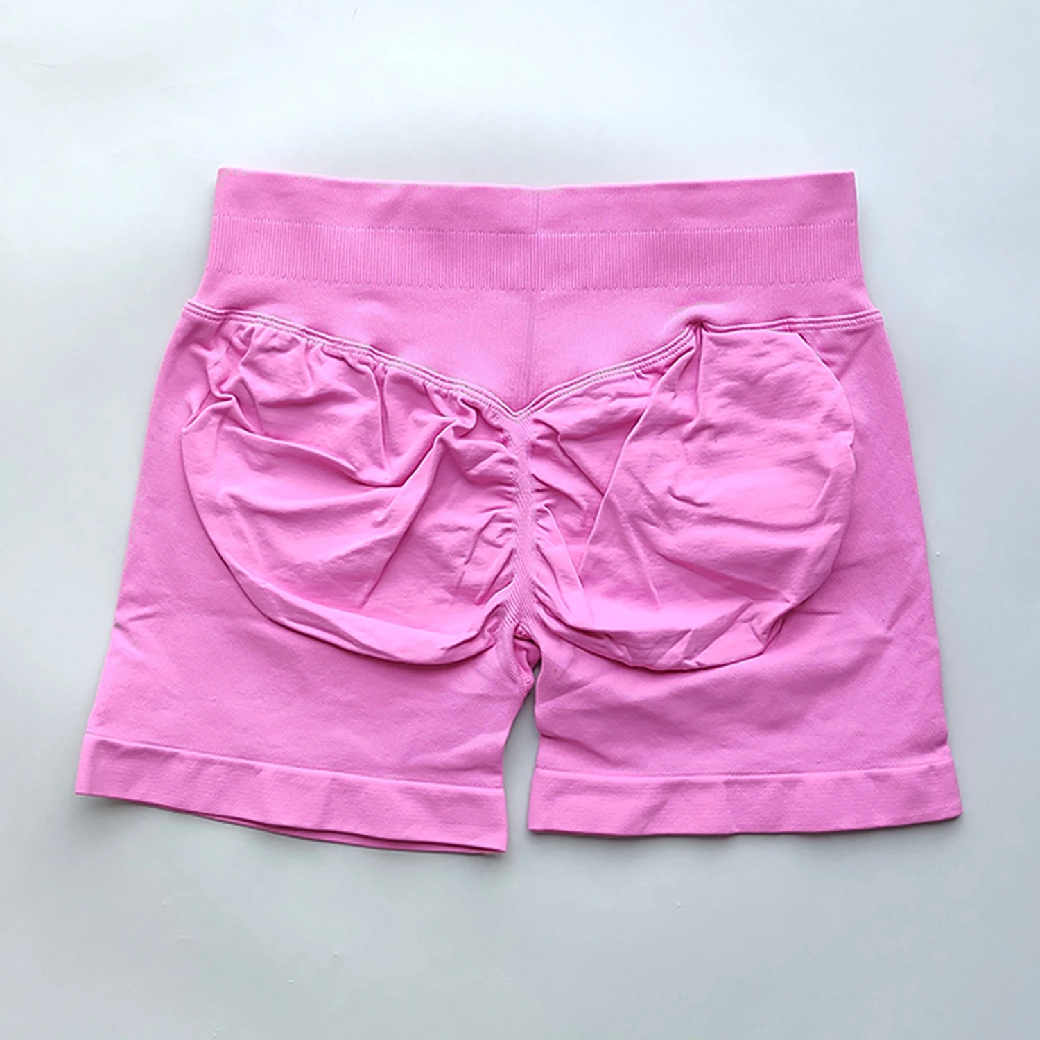 NO LOGO Seamless Shorts 4.5 Gym Shorts Women Fitness Sports Low Ribbed Band Workout Scrunch Butt Yoga Booty Running Short Pants