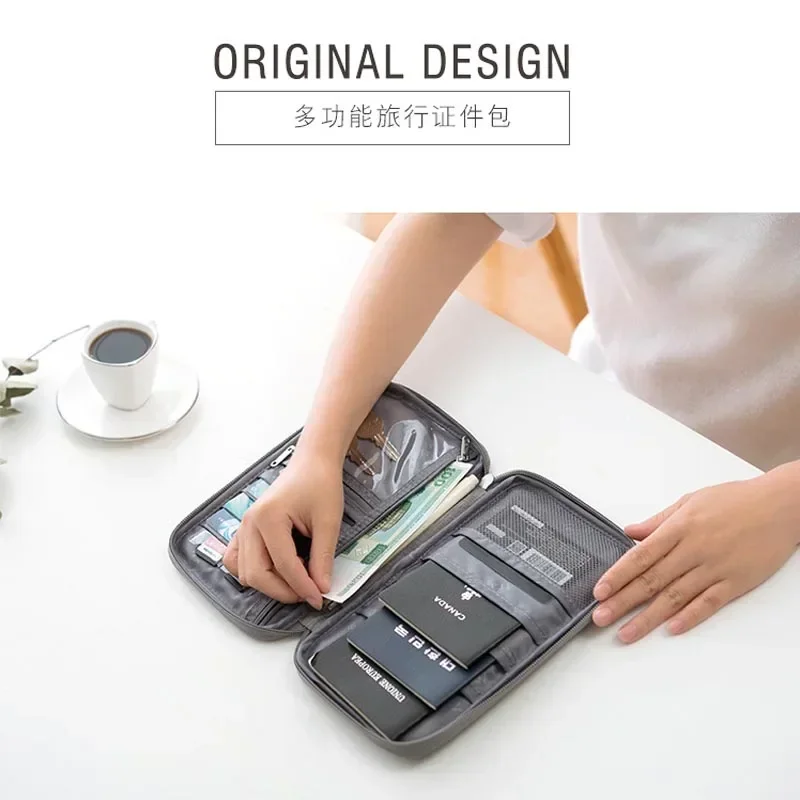 Enhanced Travel Wallet | Waterproof Passport & Document Organizer | Family Cardholder & Travel Accessories