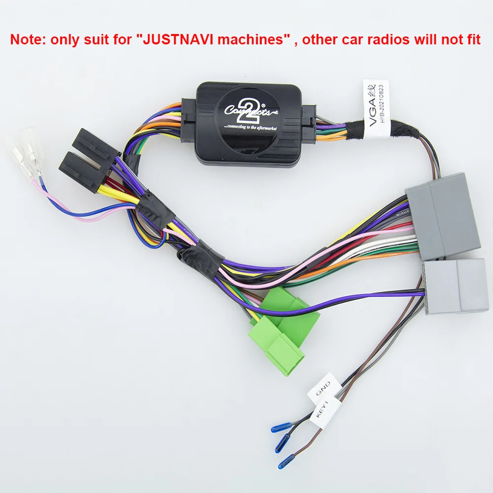 

JUSTNAVI Android Radio Cables Wries For Honda Civic Hatchback 16pin For Citroen Buick Peugeot ISO Power Cable Adapter cable