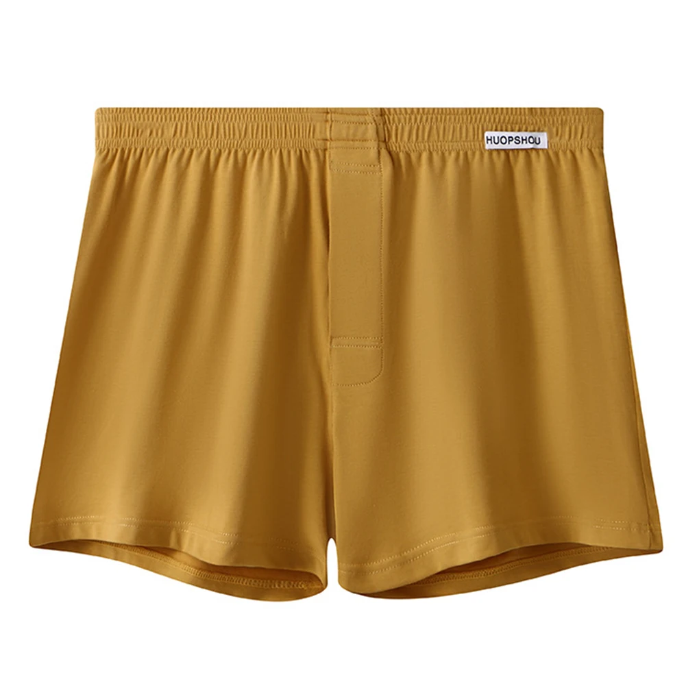 Men Boxer Underwear Cotton Soft Underpants Seamless Large Size Briefs Pouch Shorts Trunks Casual Elasticity Loose Sleepwear