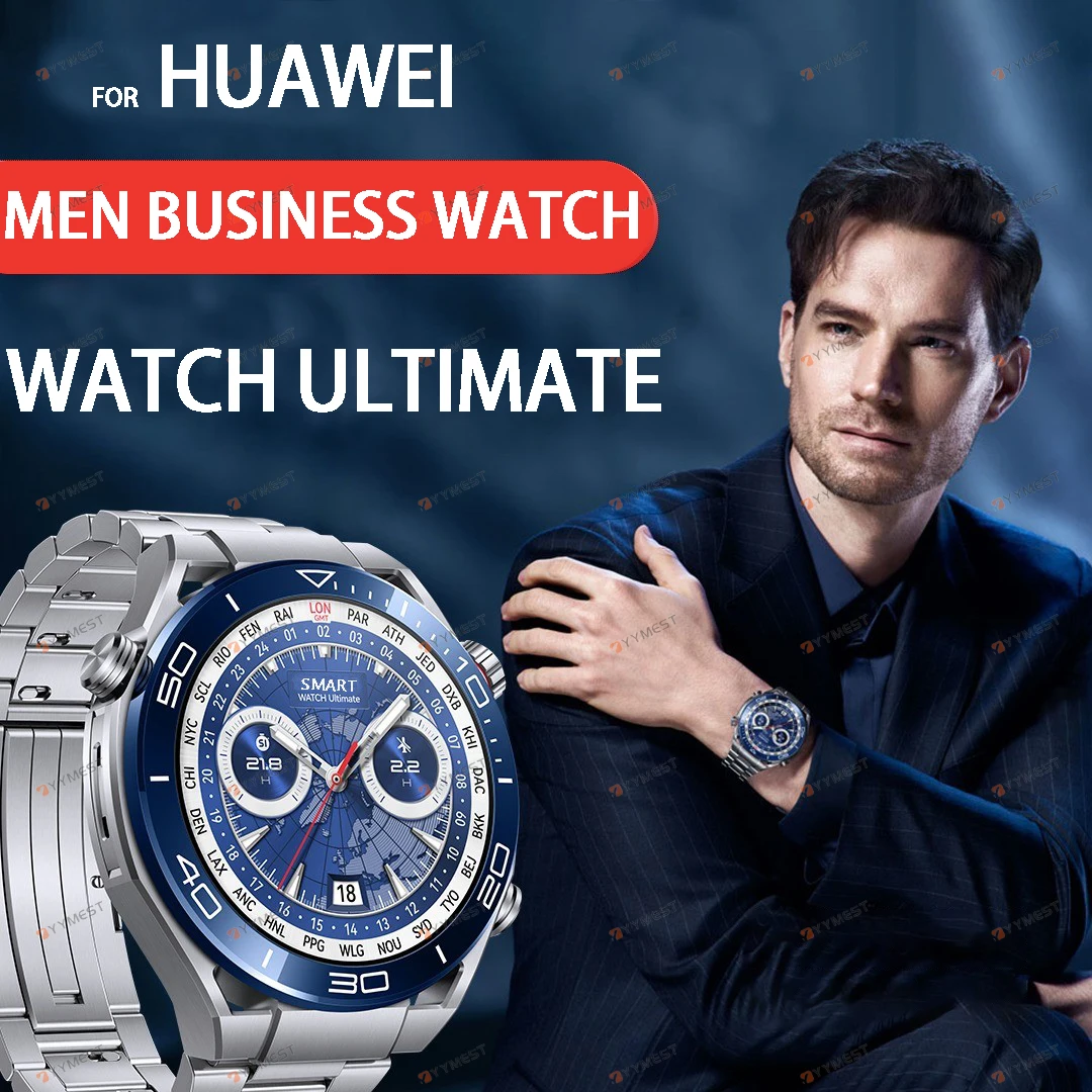 

Men Smart Watch Bluetooth Call Compass NFC 100+ Sprots Smartwatch Waterproof Watches 2023 Original Business Ultimate
