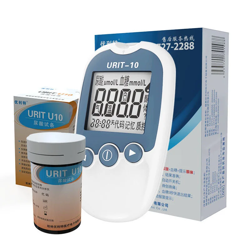 URIT U10 Medical uric acid test strip 30/50 pieces household uric acid test for gout patients detect