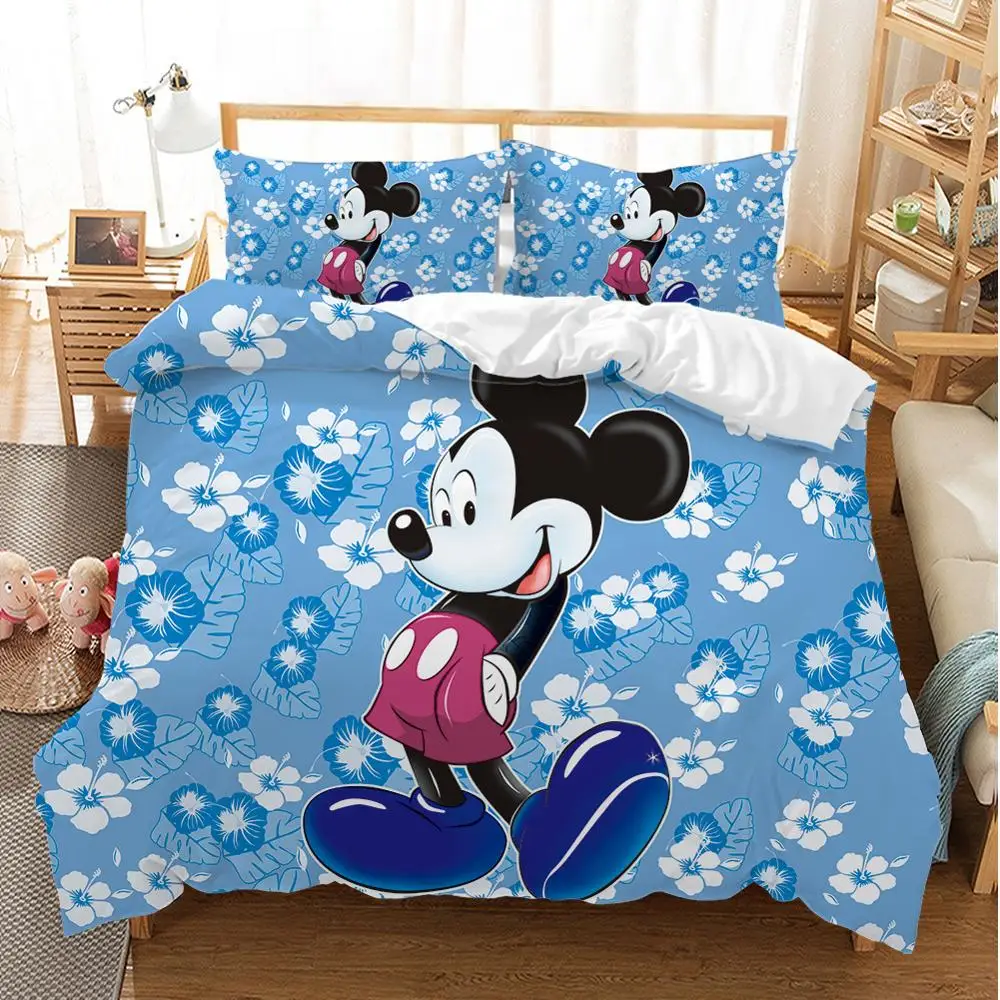 Parure de lit Minnie mouse pour filles, ensemble de literie, couette,  couvre-lit pour bébé, décoration de la maison, cadeaux pour enfants, dessin  animé rose, la maternelle, 3/4 pièces - AliExpress