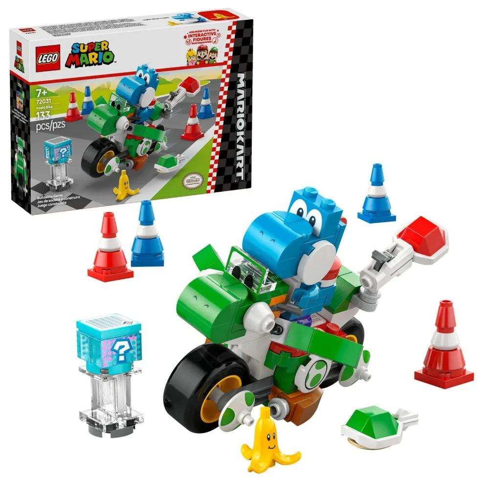 LEGO ® Супер Марио ™ : Марио Карт ™ Игрушечный набор Yoshi Bike Adventure, строительная игрушка для мальчиков и девочек, от 7 лет, 133 предмета, 72031