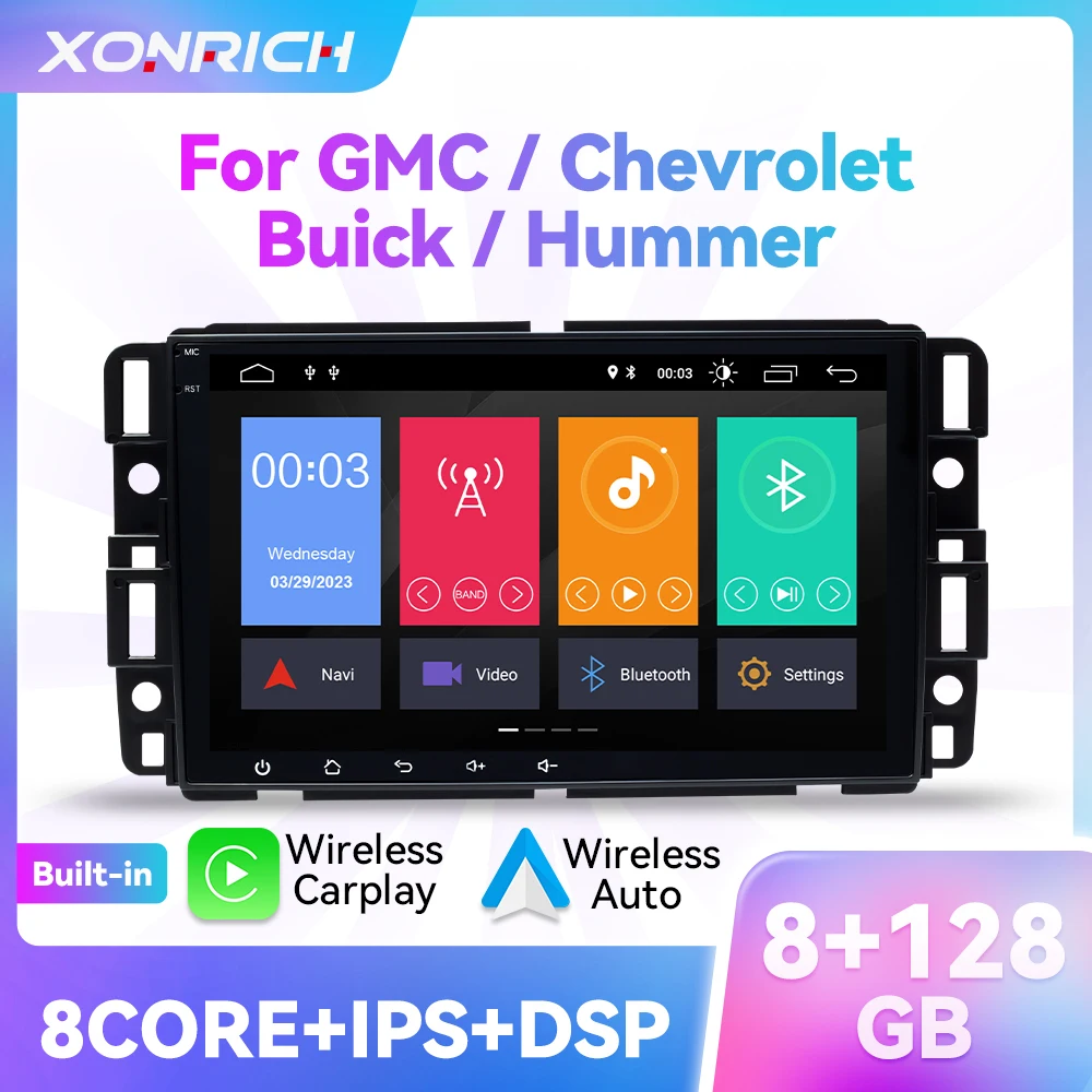 Wireless Carplay Autoradio Per Chevrolet Silverado Gmc Sierra Impala Traverse Avalanche Express Yukon Acadia Savana 2 Din Gps