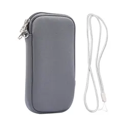 Universal Neoprene Shockproof Phone Bag with Hanging Rope and Storage Pouch for 6.1 inch (Gray)