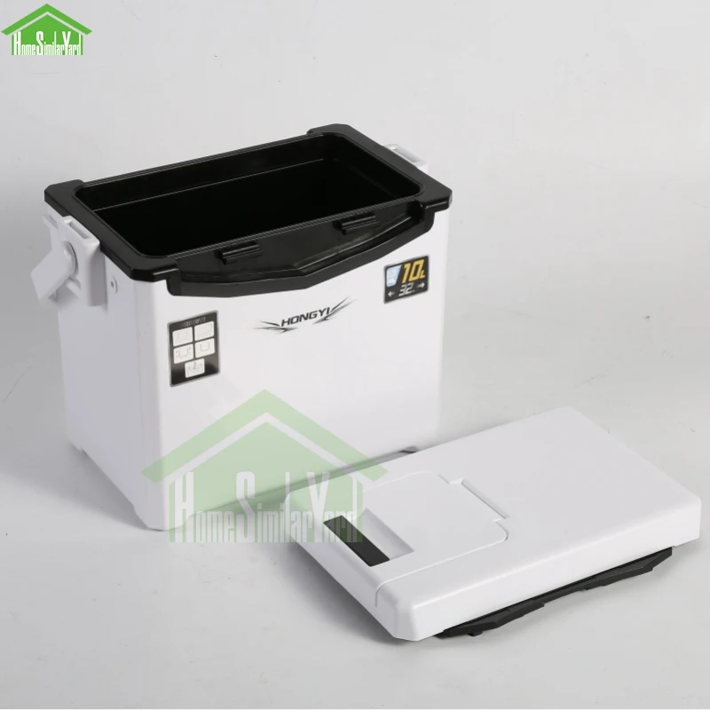 10L Camping Cooler Box Picnic Fishing Shrimp Box Portable Car Keep Cold Trolley 10-72H Insulation Food Storage Refrigerator