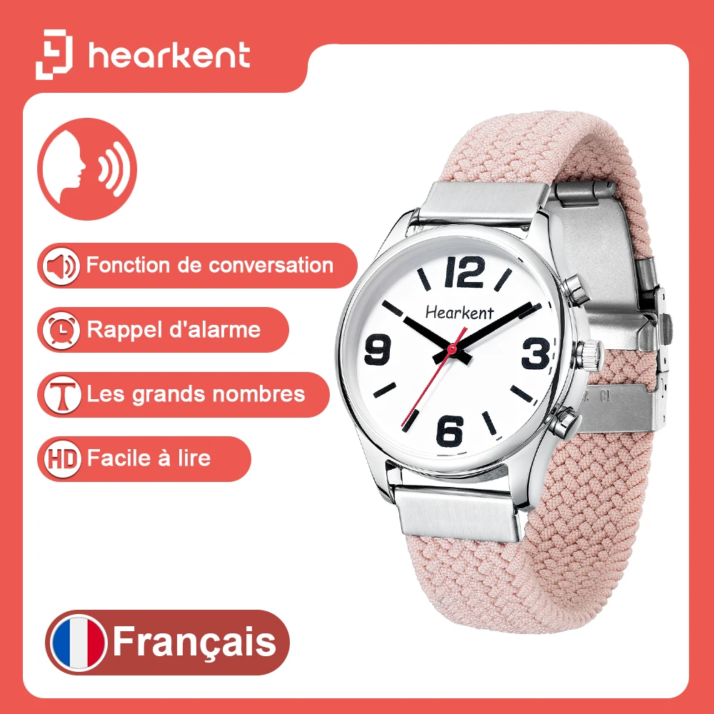 HearkentFrenchTalkingWatchForBlindWomenWristwatchTalkingIn