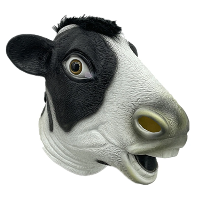 

Animal Mask Cow Head Funny Masquerade for Adults Dressing Up Cow