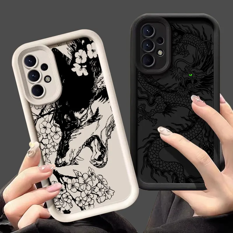 Fashion Fox Dragon Owl Tiger Design Phone Case Cover