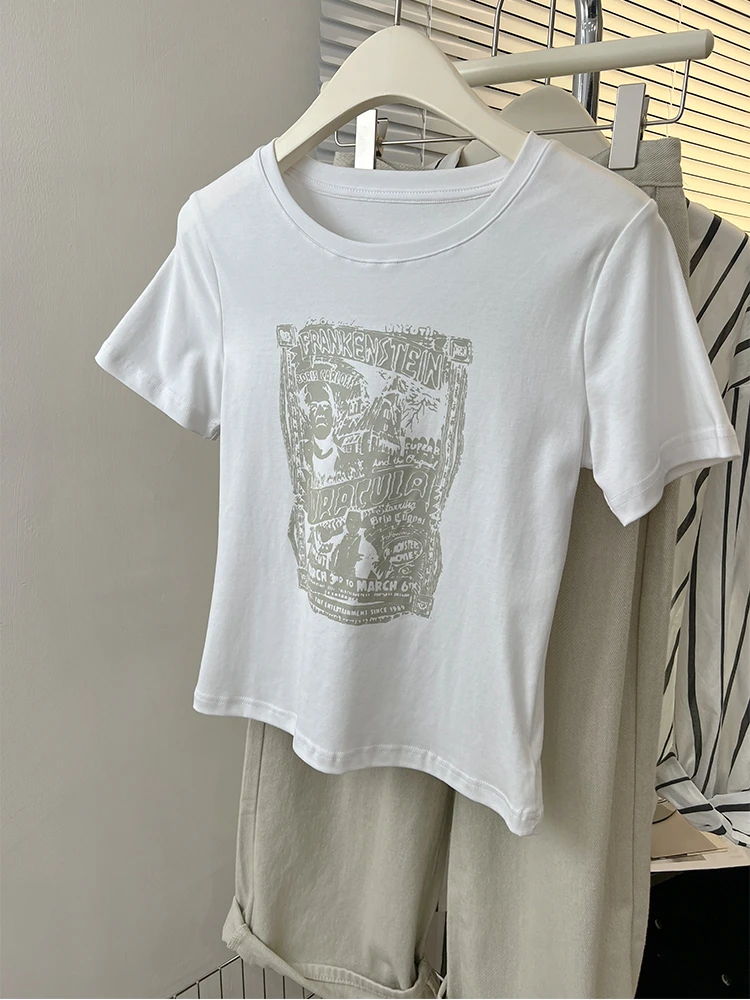 Unisex O-decote camiseta de manga curta, eu amo cena enxadas, gíria  engraçada Y2K, 100% algodão, tamanho UE, verão - AliExpress
