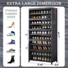 Shoe Cabinet, 40-45 Pairs Heavy Duty Bamboo Freestanding Shoe Storage Cabinet, 67.7'' Tall Shoe Rack with Open Storage 2