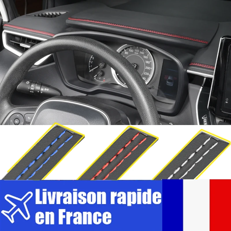 Bande de ligne décorative en cuir Pu pour porte de voiture