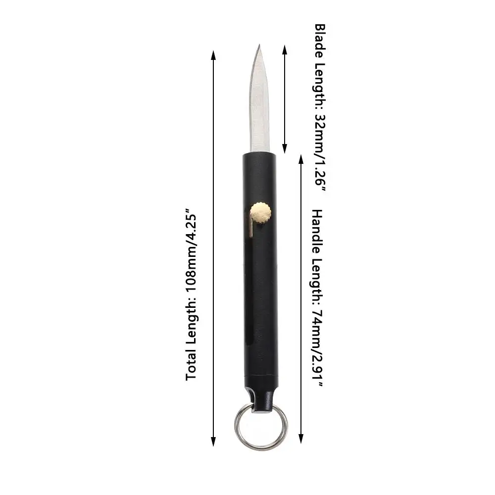 Description Picture 3 of itemMultifunction Aluminum Alloy Self Defense Mini Foldable Knife Portable Key Chains Outdoor Survival Emergency Pocket EDC Tools