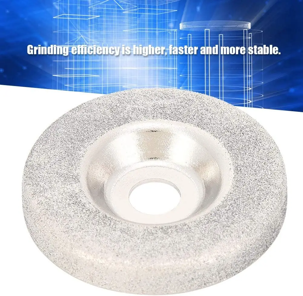 1/3pcs 2'' Diamond Grinding Wheel Emery Milling Cutter Sharpener Angle Cutting Disc Rotary Tool for Cutting Trimming