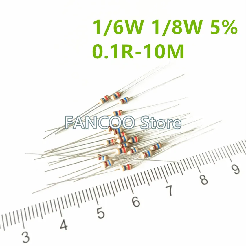 

1000PCS 0.125W 5% 1/6W 1/8W Caibon Film Resistor 1.1K-10K 1.1K 1.2K 1.3K 1.5K 1.6K 1.8K 2K 2.2K 2.4K 2.7K 3K 3.3K 3.6K 3.9K 4.3K