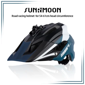 Sunrimoon Mountainbike Helm mit Sonnenblende Downhill Fahrrad helm Multifunktion ale Basis Antik ollisions schutz Fahrrad helme
