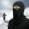 Winter Windproof Balaclava Hat Men Neck Warmer Ear Protection Thickened Polyester Fiber Outdoor Headwear Cycling Face Mask