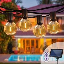 

Festoon Solar Light Fairy LED Lights G40 Led USB String Light Garland Christmas Lights 29ft Outdoor Garden Wedding Party Decor