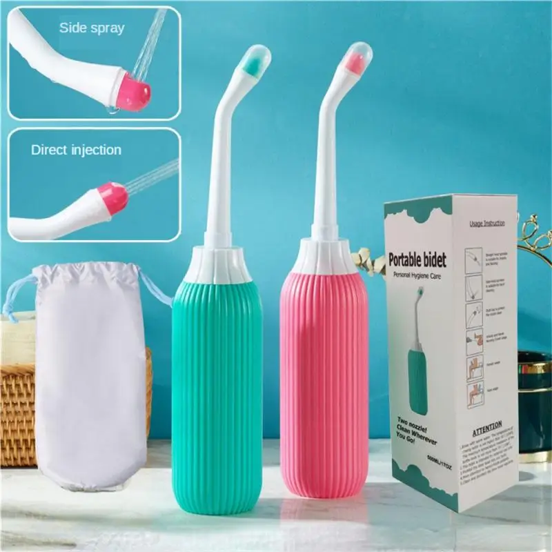 1/2Pcs Portable Bidet Private Parts Flushing Device Baby Butt Cleaner Confinement Pregnant and Lying-in Women's Perineum Body Bi