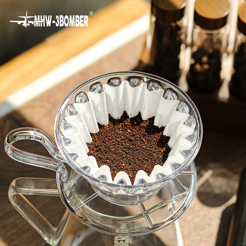 MHW-3BOMBER 50 Pieces Cake Coffee Filter Paper 1-4 Cup Basket Espresso  Filters Disposable Pour Over Dripper Barista Accessories - AliExpress 15