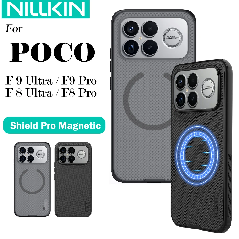 Nillkin Magnetic Frosted Shield Pro Case - Durable PC+TPU Protection Cover