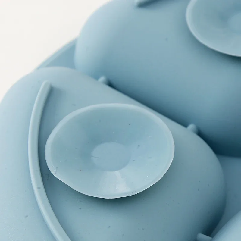 Children's Dishes Baby Silicone Sucker Bowl Baby Bear Face Plate Tableware Set Smile Face Baby Tableware Set Retro Kids Plate 3