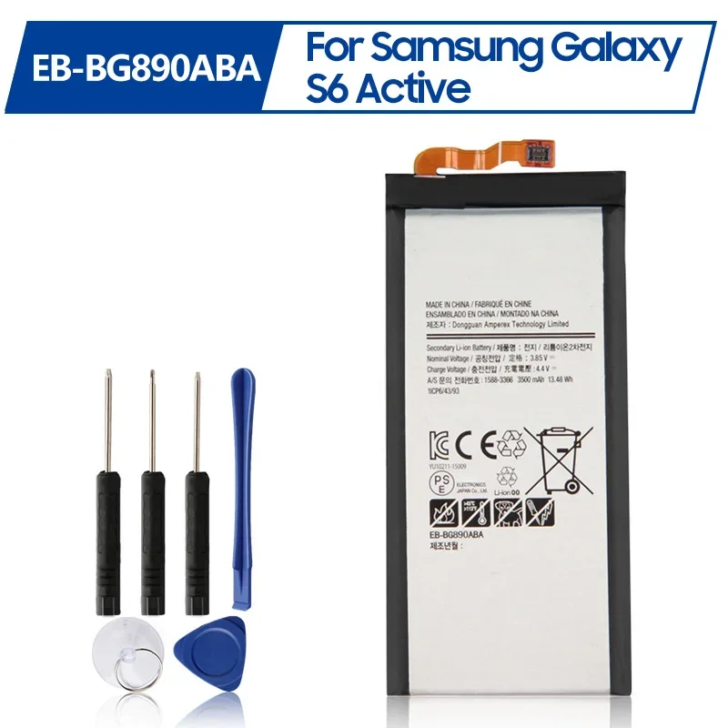 

Replacement Battery EB-BG890ABA For Samsung GALAXY S6 Active G870A G890A Rechargeable Phone Battery 3500mAh