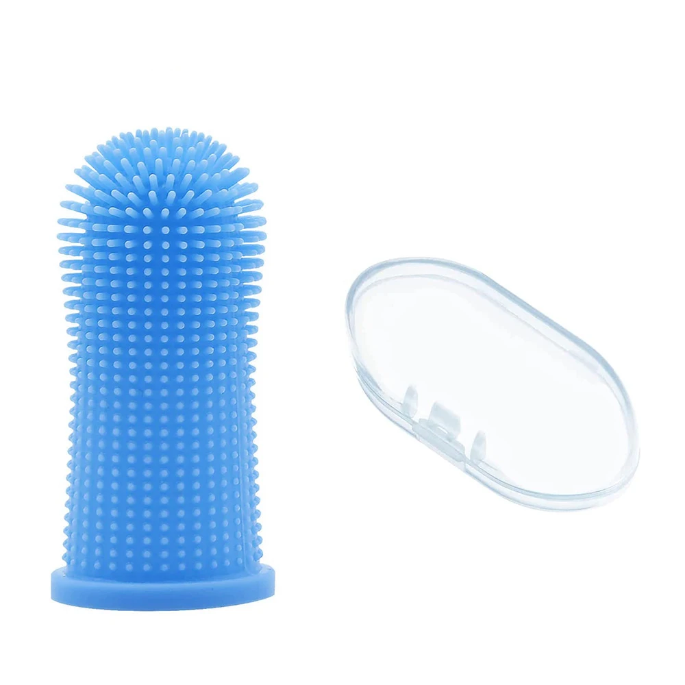 Title 2, Pet Silicone Toothbrush Pet Oral Cleaning Dog F...