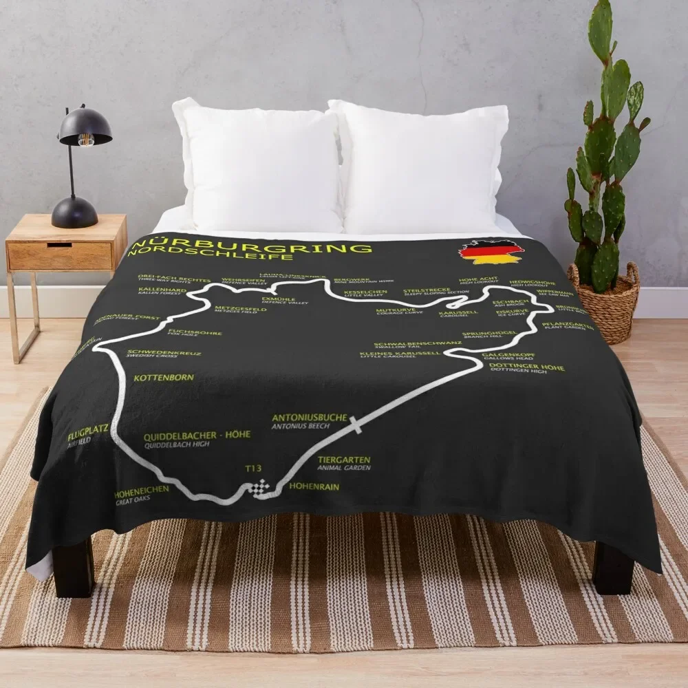 

The Nurburgring Throw Blanket Fluffy Shaggy For Decorative Sofa Blankets