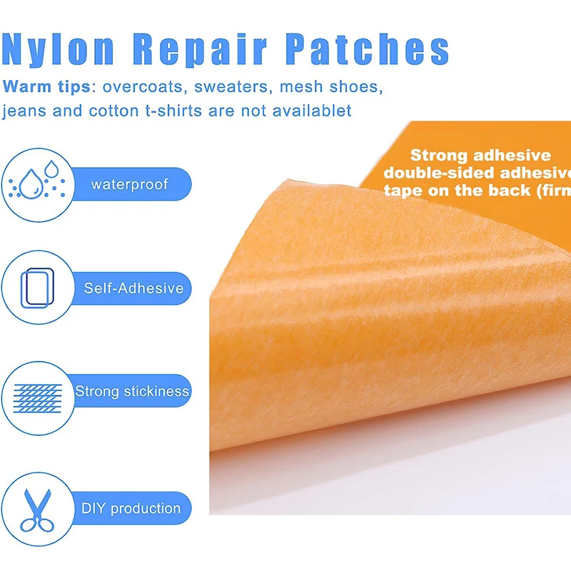 Multifunctional Nylon Repair Patches Waterproof Patches Self-Adhesive  Repair Patch for Down-Jacket Repair Holes Tearing - AliExpress