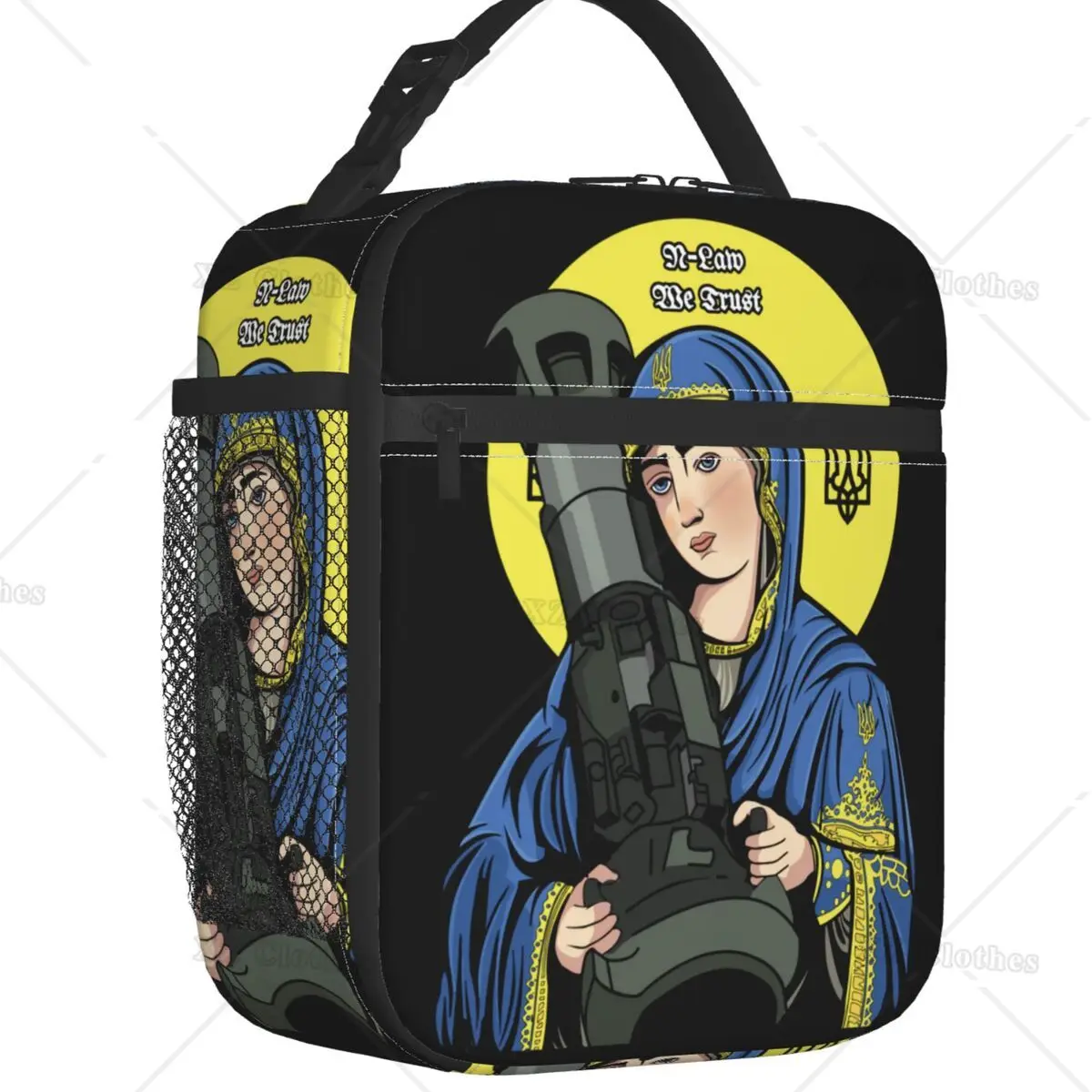 

St Javelin The Protector Thermal Insulated Lunch Bag Saint Portable Lunch Box with Pocket Container for Women Men Picnic School