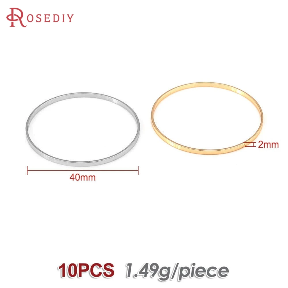 Gold & Silver Brass Round Closed Jump Rings for Jewelry Making - Assorted Sizes