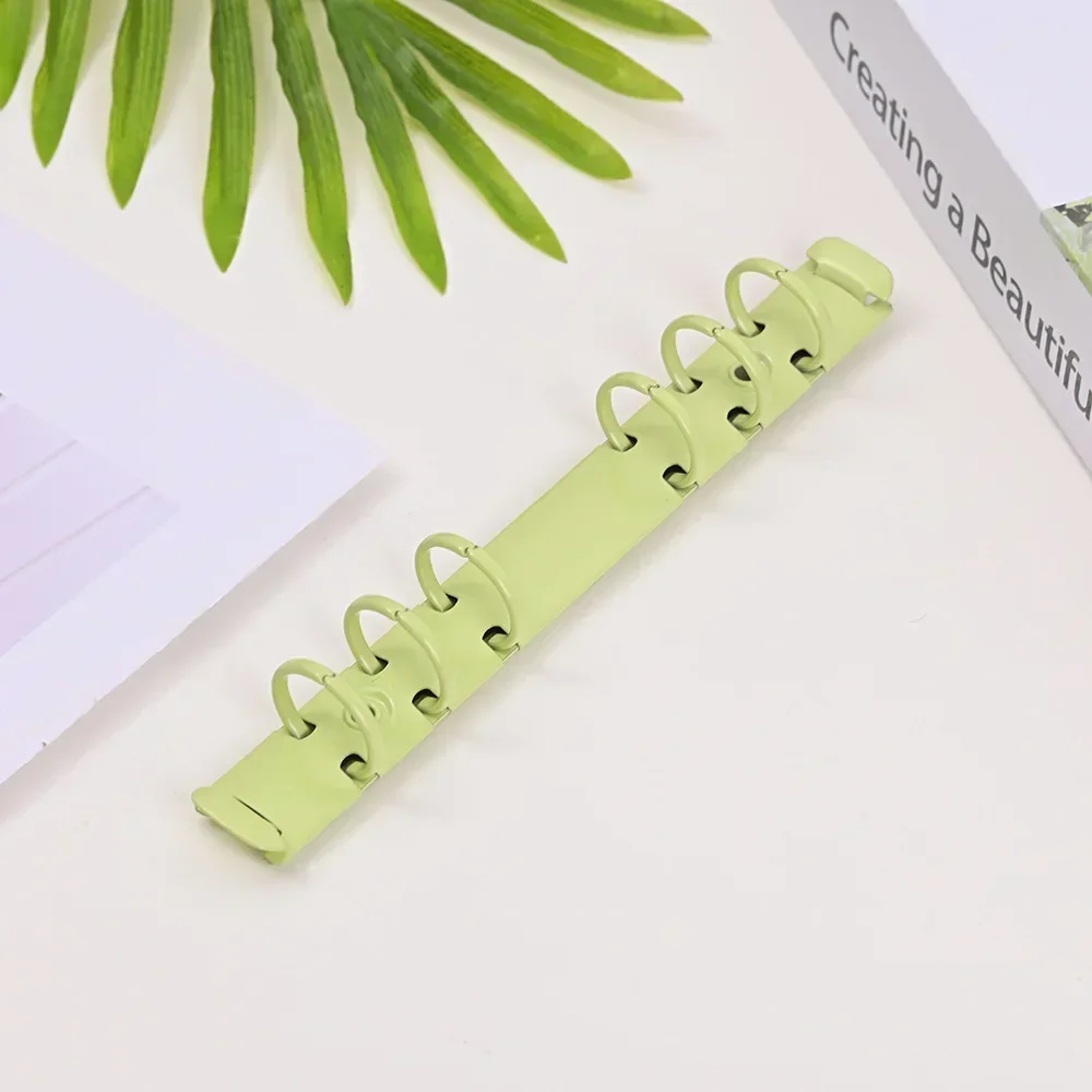 A6 Loose Leaf Binder Notebook 6 Hole Binding Clip Office Stationery Hardware DIY Budget Binder Metal Ring plastic binding rings metal ring binder metal binder ring loose leaf binding coil book binding supplies